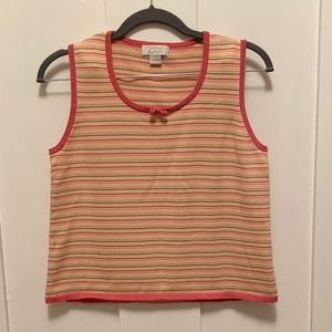 Christopher & Banks Knit Stripe Tank Top Small